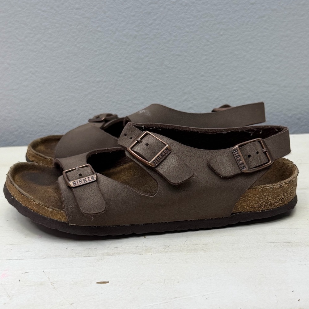 Birkenstock Brown Leather Rio Sandals Size 3 Kids